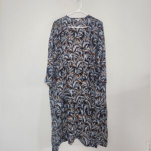 Women's Loft Long Kimono Sz Med /Large